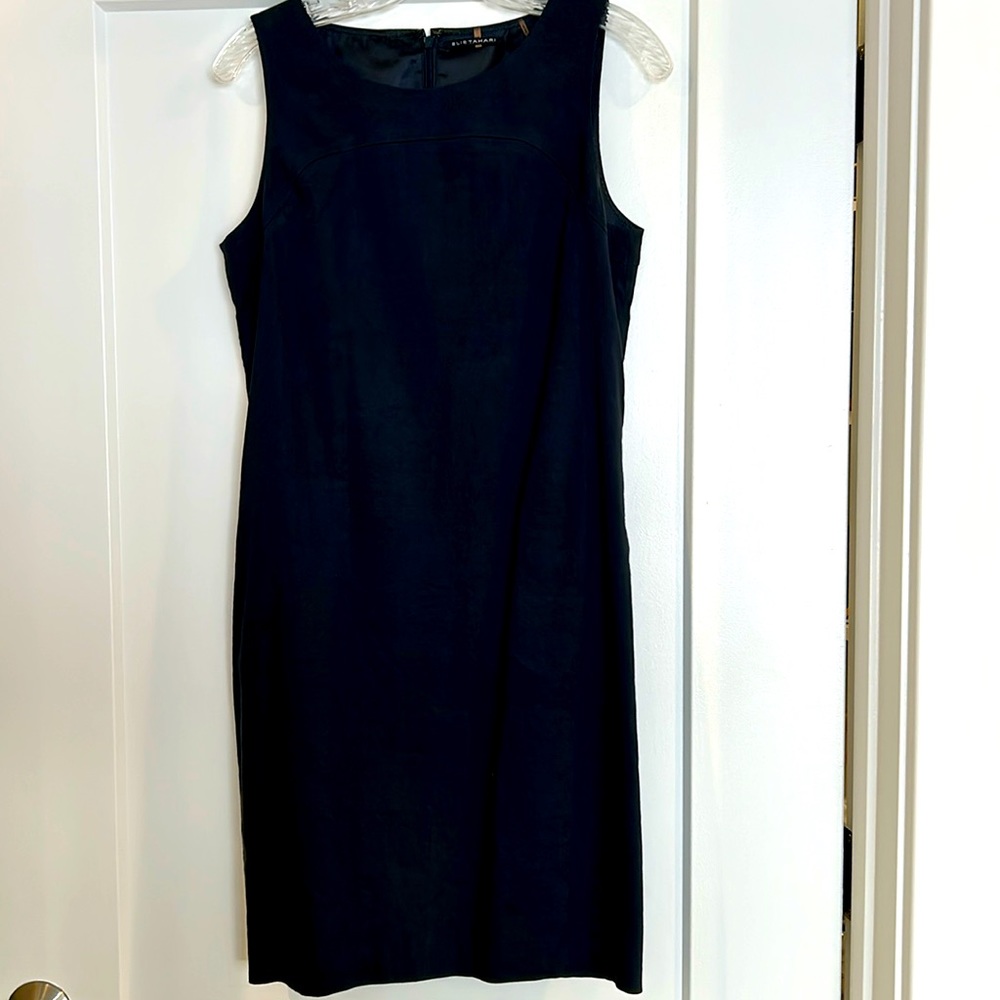 Elie Tahari Navy Sleeveless Dress